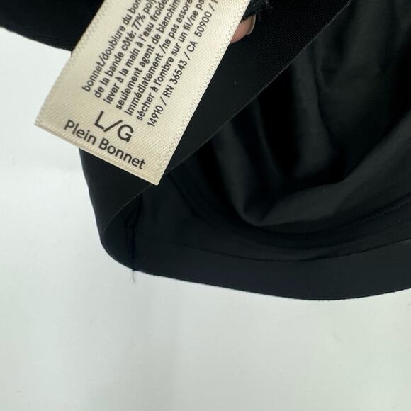 True Plein Bonnet Seamless Bralette Bra Full Cup Padding Wireless Black L NWOT - Picture 8 of 10